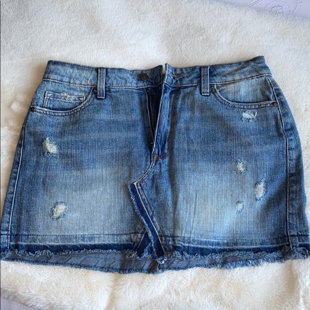 Denim mini skirt. Size 6,27 small